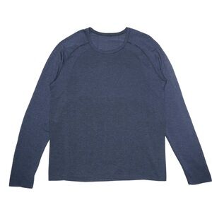 lululemon athletica Long Sleeve Shirt Live in Practice Men XXL Blue